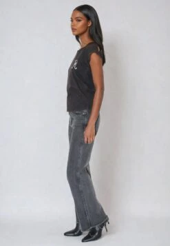 SPLIT SHOULDER T-SHIRT CHOCOLATE RUST -Religion Clothing 55BSST87RUST2