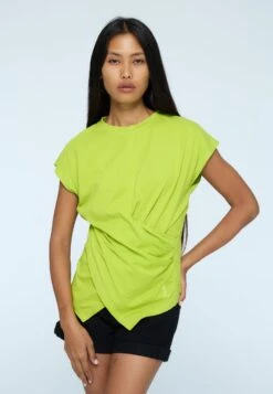 TIME T-SHIRT LIME GREEN