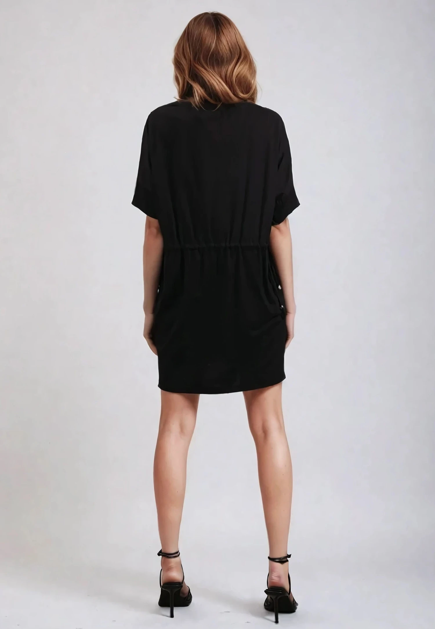 TOPAZ DRESS BOTANICAL SKULL BLACK 5 TOPAZ DRESS BOTANICAL SKULL BLACK - Image 3