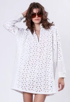 CORAL SHORT DRESS WHITE