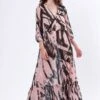 HEMATITE DRESS PARALLEL PRINT -Religion Clothing 55IHMD24PARALLEL2
