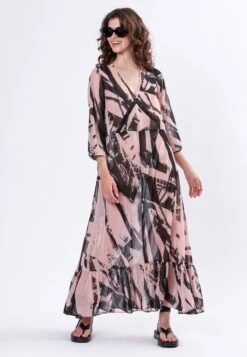 HEMATITE DRESS PARALLEL PRINT