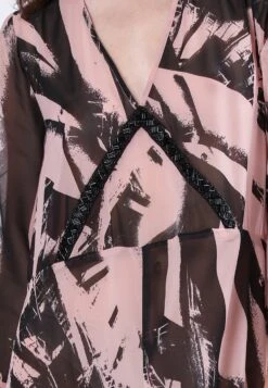 HEMATITE DRESS PARALLEL PRINT -Religion Clothing 55IHMD24PARALLEL5