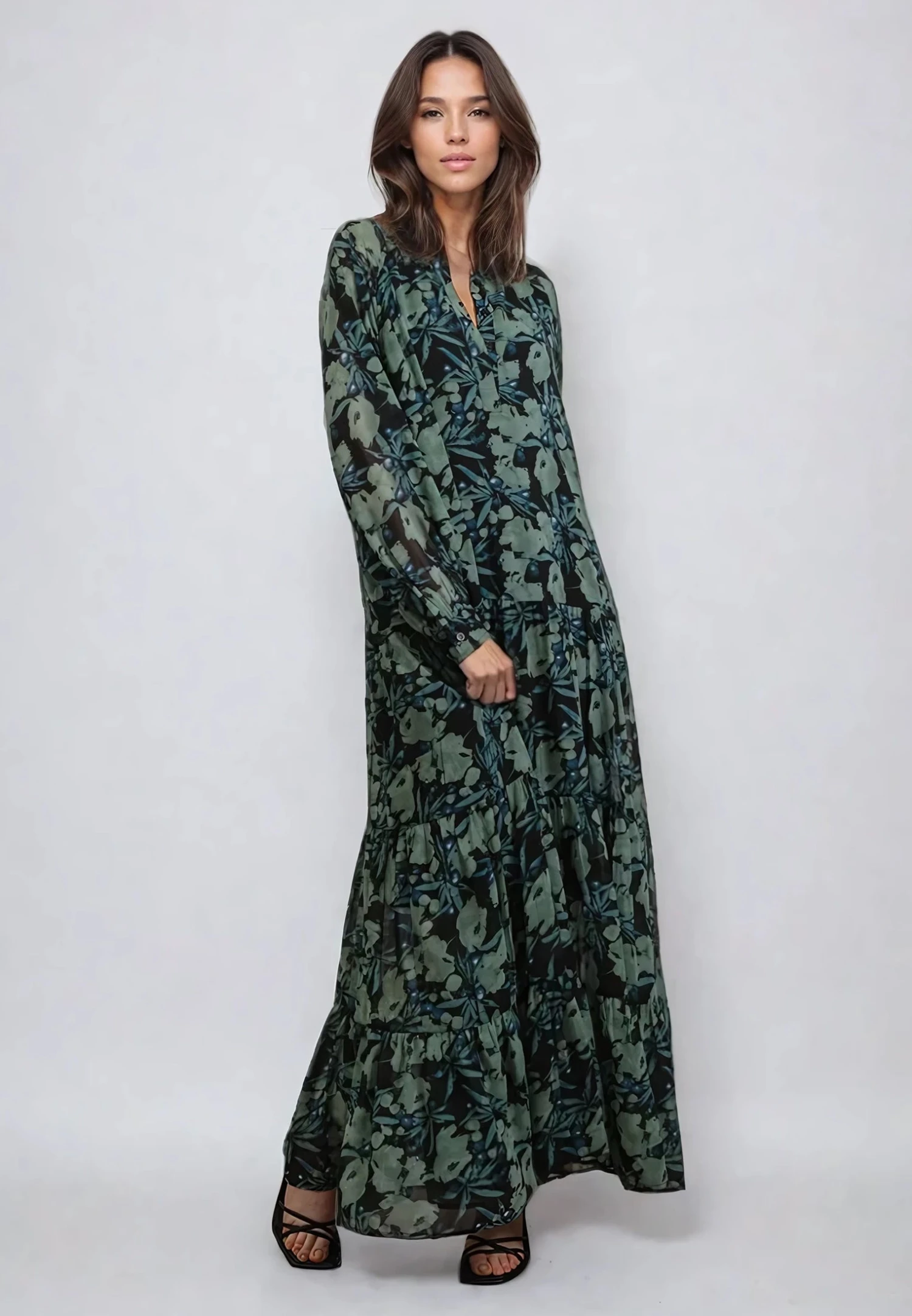 SUNSET MAXI DRESS PRIME GREEN 6 SUNSET MAXI DRESS PRIME GREEN - Image 4
