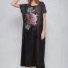 CLOAK MAXI TEE DRESS BLUSH GRAPHIC -Religion Clothing 55TCOD83BLUSH1