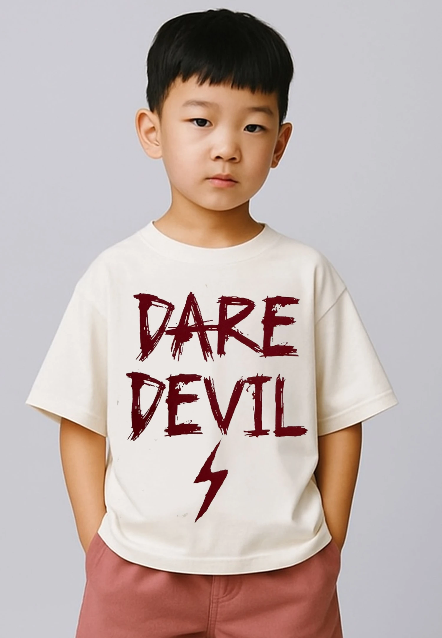Kids DARE DEVIL BOYS T-SHIRT OFF WHITE 4 Kids DARE DEVIL BOYS T-SHIRT OFF WHITE - Image 2