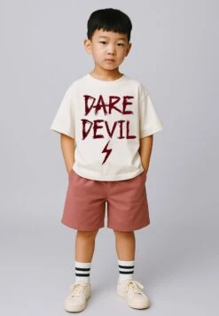 Kids DARE DEVIL BOYS T-SHIRT OFF WHITE 10 Kids DARE DEVIL BOYS T-SHIRT OFF WHITE -Religion Clothing 614DDN03WHITE2