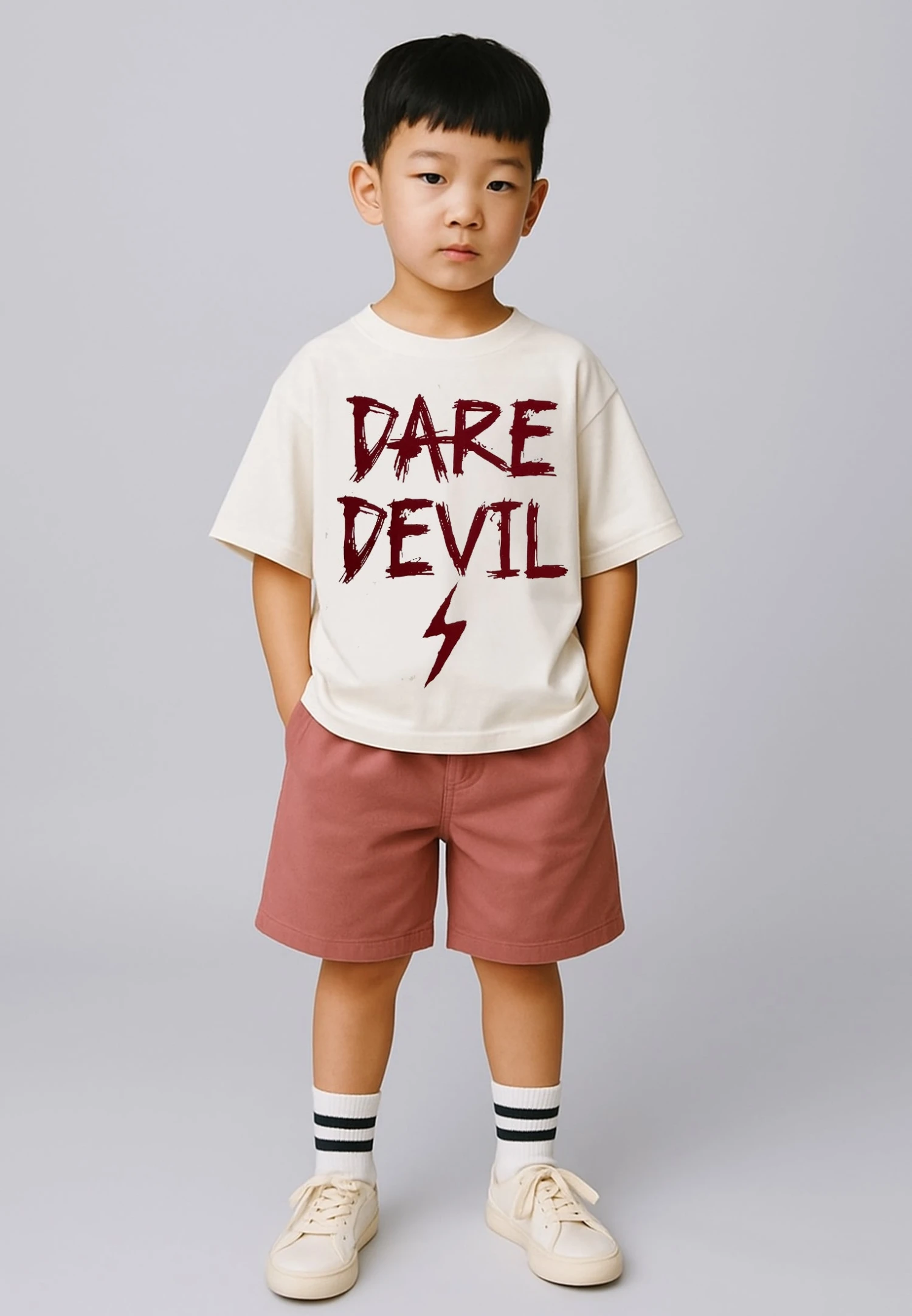 Kids DARE DEVIL BOYS T-SHIRT OFF WHITE 6 Kids DARE DEVIL BOYS T-SHIRT OFF WHITE - Image 4