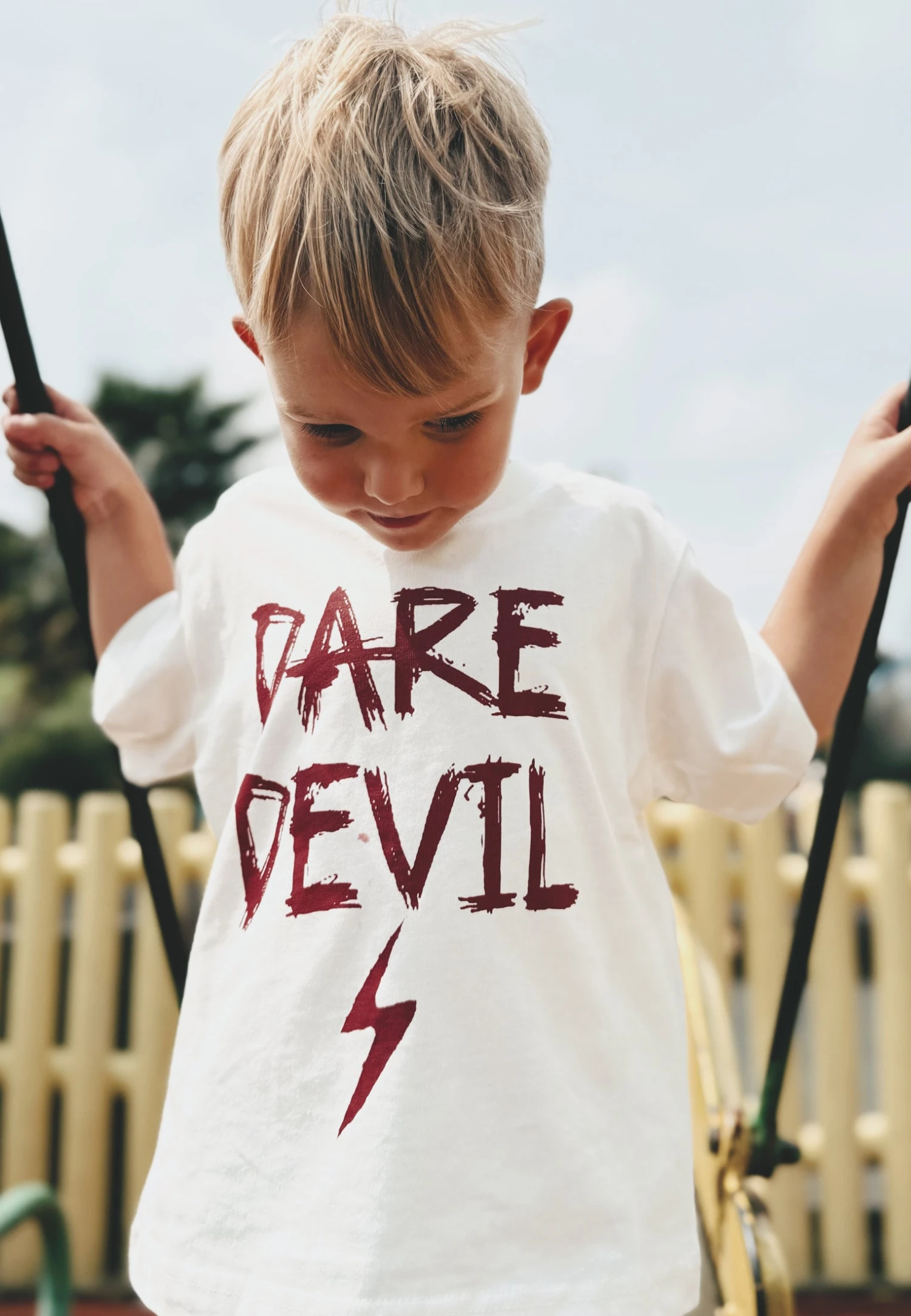 Kids DARE DEVIL BOYS T-SHIRT OFF WHITE 3 Kids DARE DEVIL BOYS T-SHIRT OFF WHITE