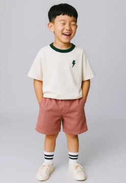 Kids LIGHTNING BOLT BOYS T-SHIRT BOTTLE GREEN