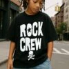 Kids ROCK CREW BOYS T-SHIRT BLACK 2 Kids ROCK CREW BOYS T-SHIRT BLACK -Religion Clothing 614RON032