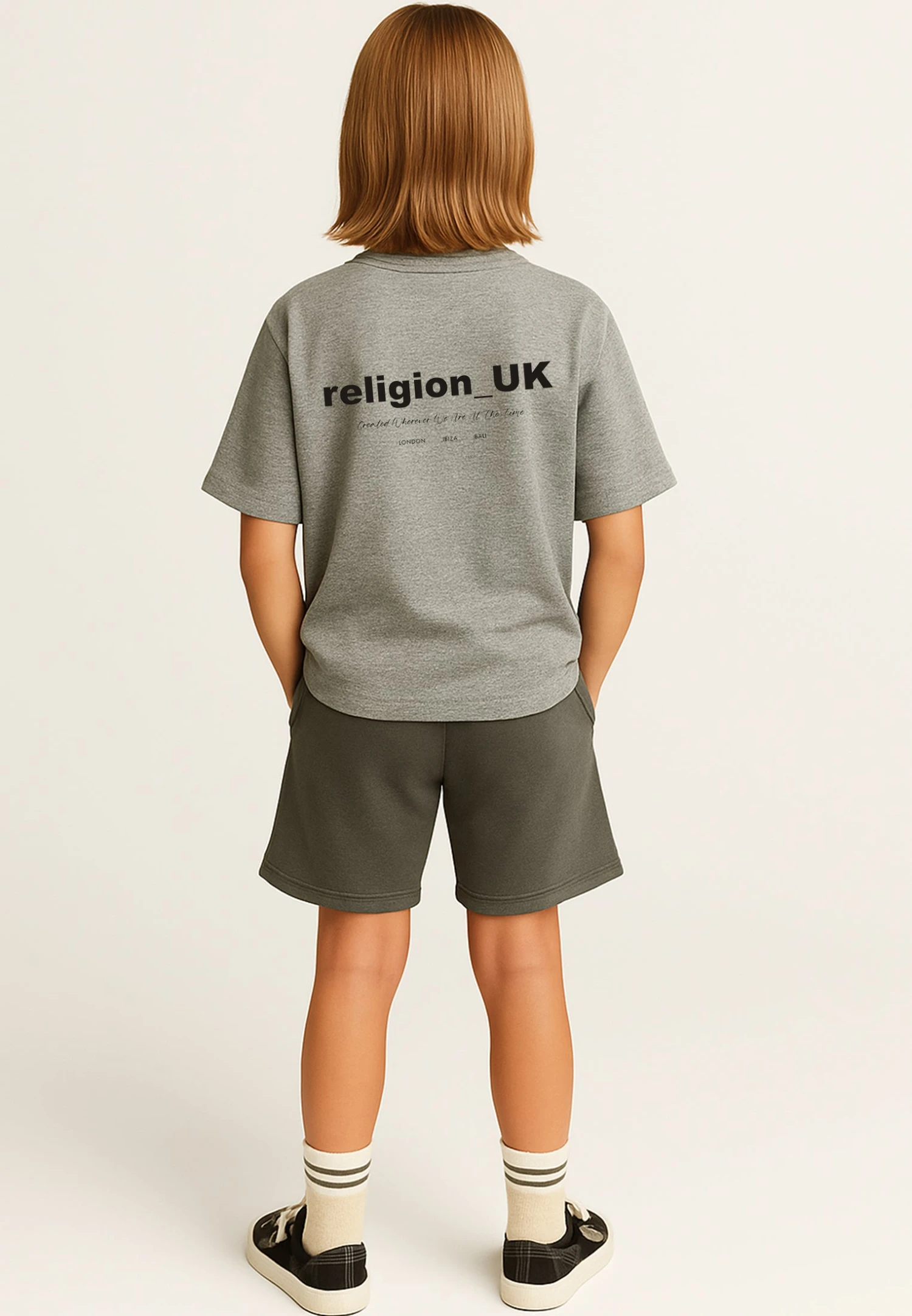 Kids RELIGION BOYS OVERSIZED T-SHIRT GREY MARL 5 Kids RELIGION BOYS OVERSIZED T-SHIRT GREY MARL - Image 3