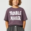 Kids TROUBLE MAKER BOYS T-SHIRT MAUVE 1 Kids TROUBLE MAKER BOYS T-SHIRT MAUVE -Religion Clothing 614TMN03MAUVE3