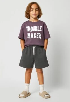 Kids TROUBLE MAKER BOYS T-SHIRT MAUVE -Religion Clothing 614TMN03MAUVE4