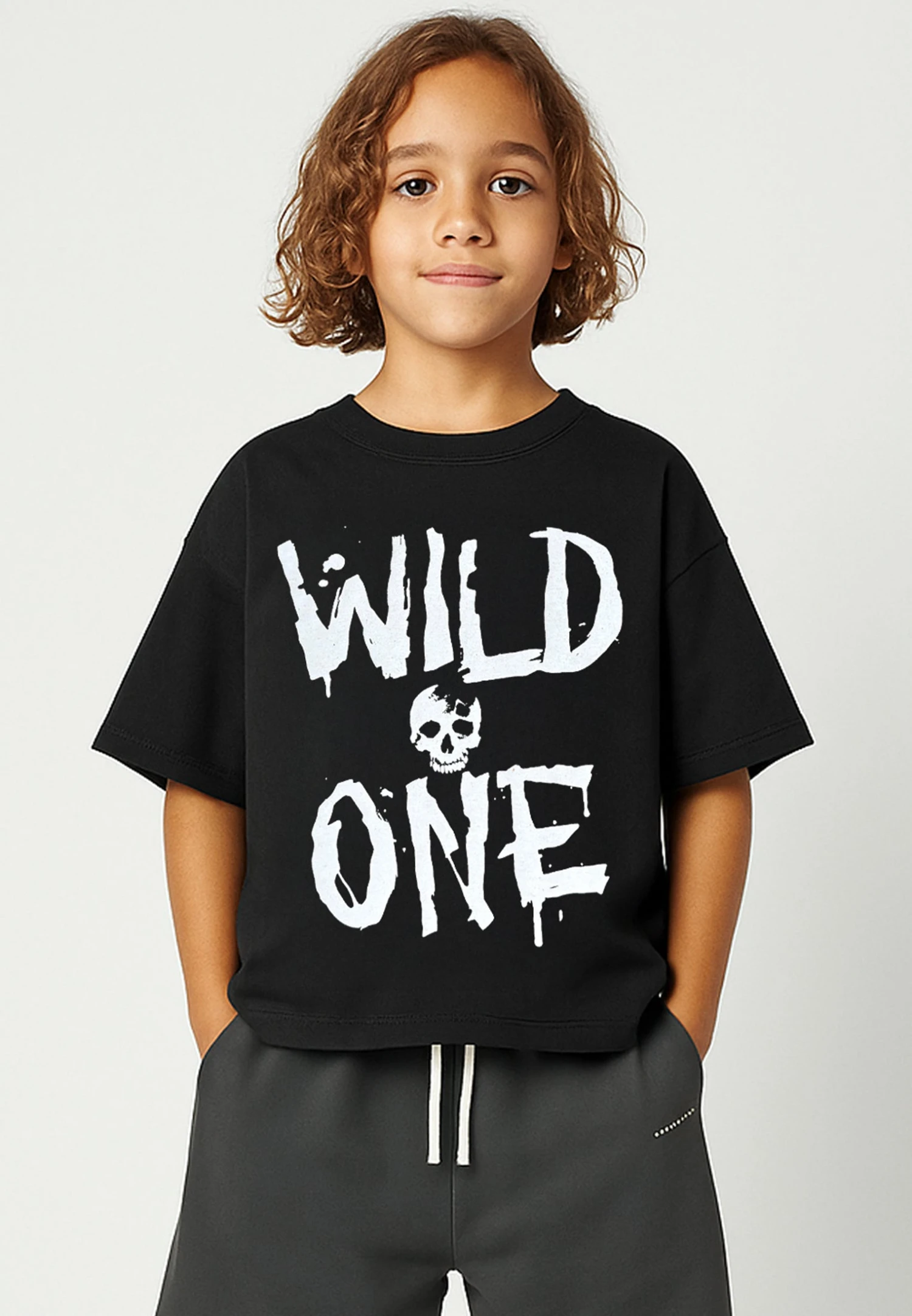 Kids WILD ONE BOYS T-SHIRT BLACK 3 Kids WILD ONE BOYS T-SHIRT BLACK