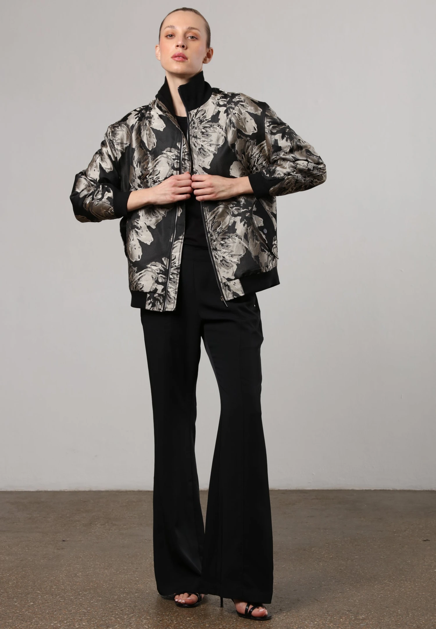 GENUINE BOMBER JACKET BLACK & STONE 7 GENUINE BOMBER JACKET BLACK & STONE - Image 5