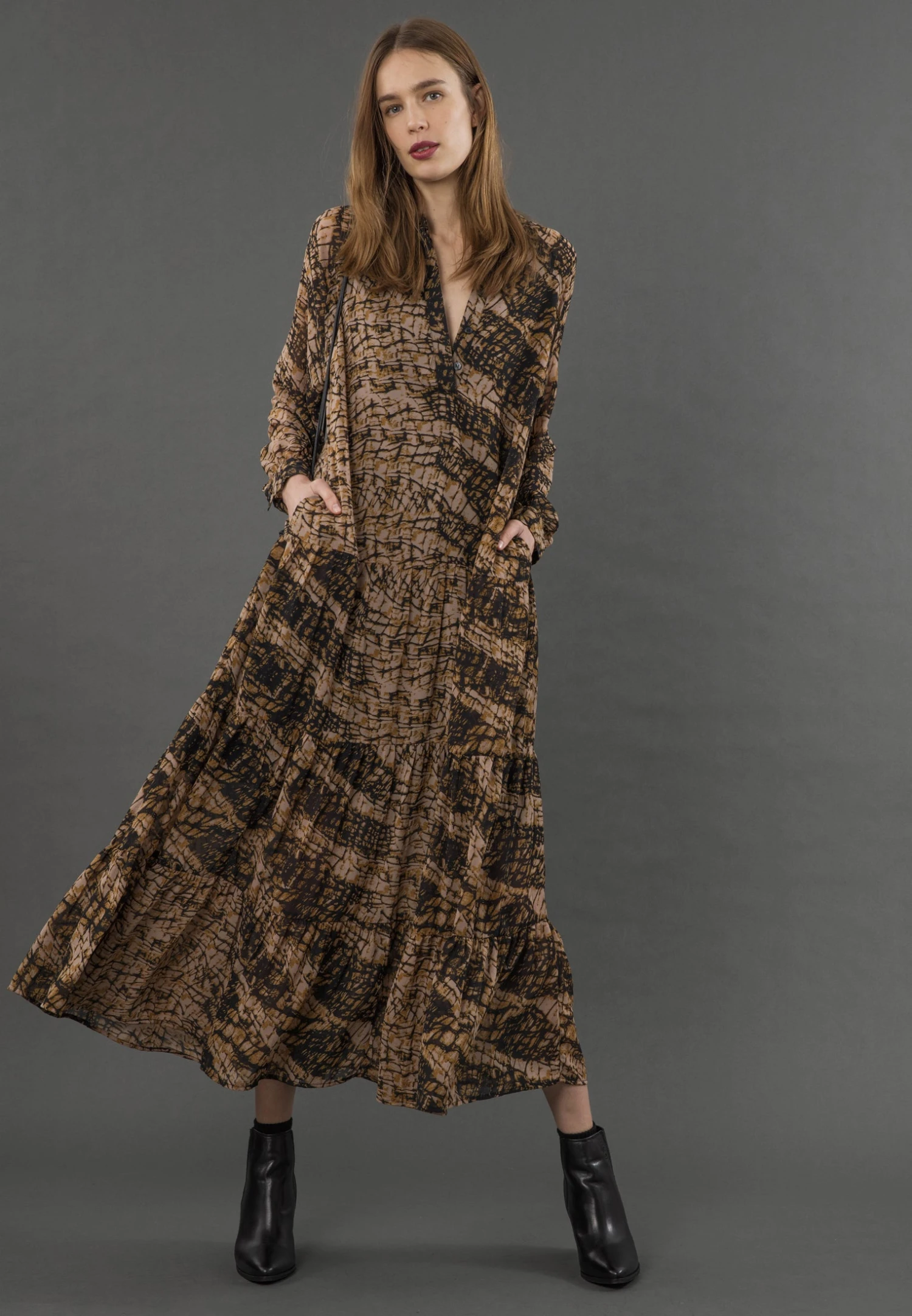 SUNSET MAXI DRESS HIDE PRINT 6 SUNSET MAXI DRESS HIDE PRINT - Image 4