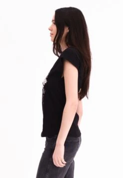 JILLIAN T-SHIRT BLACK SKULL -Religion Clothing 75BJNT14SKULLBLACK3