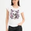 JILLIAN T-SHIRT WHITE SKULL -Religion Clothing 75BJNT14SKULLWHITE1