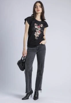 JILLIAN T-SHIRT BLACK FREE SPIRIT -Religion Clothing 75BJNT14 FREE SPIRIT BLACK 6