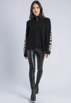 PHOEBE CARDIGAN BLACK & WHITE -Religion Clothing 75HPBC172 adbc53f6 6e60 463b 935c f9d4284929e7