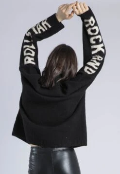 PHOEBE CARDIGAN BLACK & WHITE -Religion Clothing 75HPBC175 076c8721 7055 4a7b 9342 0d722f27c949