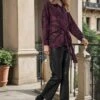 FREYA SHIRT ROSA MAUVE WINE