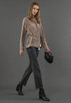 LOLA SHIRT BRINDLE & BLACK -Religion Clothing 75ILAH01BRINDLE6