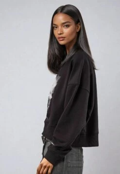 FLORA SWEAT BLACK -Religion Clothing 75TFOW51BLACK3 0079f756 e97f 4af2 8210 17bf0801ef8d