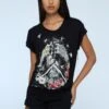 PEACE TOP JET BLACK -Religion Clothing B121PAT13BLACK1
