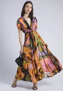CREST MAXI DRESS OBSCURE ORANGE