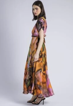 CREST MAXI DRESS OBSCURE ORANGE -Religion Clothing CRESTMAXIDRESS3