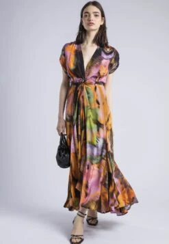 CREST MAXI DRESS OBSCURE ORANGE -Religion Clothing CRESTMAXIDRESS6