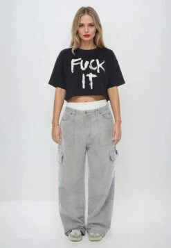 FUCK IT CROP TOP BLACK -Religion Clothing FUCKIT6 267cb1e5 9da2 4dd3 b097 69495c5226b6