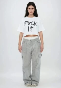 FUCK IT CROP TOP WHITE -Religion Clothing FUCK IT 17