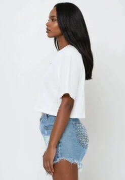 JESUS LOVES YOU CROP TOP WHITE -Religion Clothing JESUSLOVESYOU10