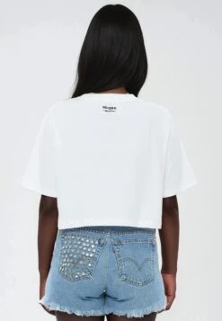 JESUS LOVES YOU CROP TOP WHITE -Religion Clothing JESUSLOVESYOU9