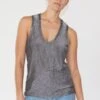 TANZANITE VEST GUN METAL -Religion Clothing LUREXVEST1