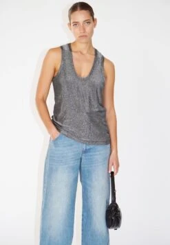 TANZANITE VEST GUN METAL 13 TANZANITE VEST GUN METAL -Religion Clothing LUREXVEST6