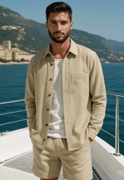 MONACO LONG SLEEVE HOLIDAY SHIRT SHELL