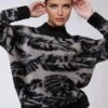 PRECIOUS JUMPER BLACK & STONE -Religion Clothing PRECIOUSJUMPER1