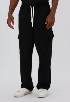 RELAXED CARGO PANTS BLACK