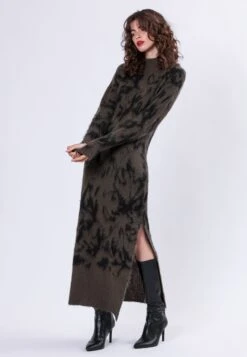 REVERSE MOCK NECK DRESS CAMO KHAKI 12 REVERSE MOCK NECK DRESS CAMO KHAKI -Religion Clothing REVERSEDRESSKHAKI1