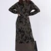 REVERSE MOCK NECK DRESS CAMO KHAKI -Religion Clothing REVERSEDRESSKHAKI5