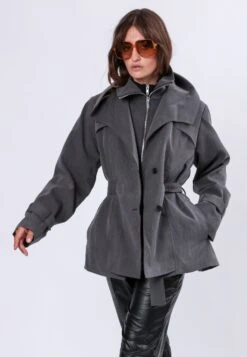 RHODIUM TRENCHCOAT CHARCOAL -Religion Clothing RHODIUM TRENCHCOAT CHARCOAL 7