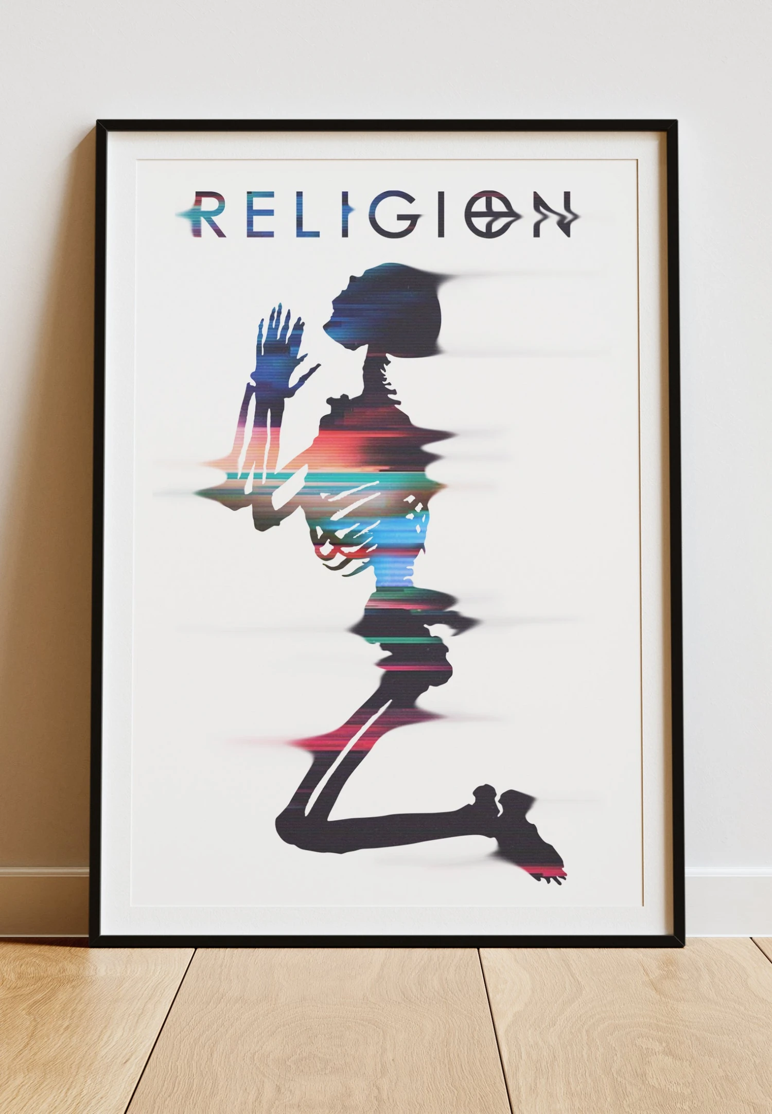 DIGITAL PRINT VIBRANT SKELETON ART POSTER 3 DIGITAL PRINT VIBRANT SKELETON ART POSTER