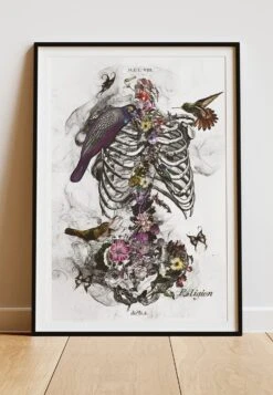 DIGITAL PRINT RIB CAGE ART POSTER