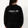 Kids RELIGION GIRLS OVERSIZED SWEATSHIRT BLACK