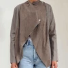 PUBLICISED LEATHER JACKET TAUPE -Religion Clothing TAUPE