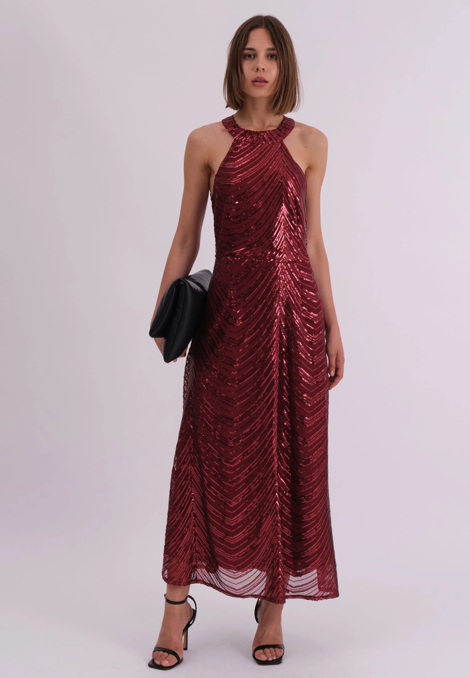 TOUCH DRESS BURGUNDY 3 TOUCH DRESS BURGUNDY